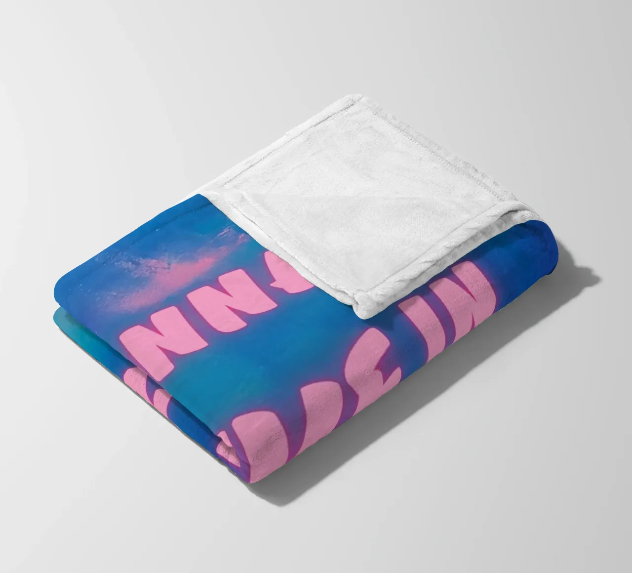 "Gonna Thrive in ’25" Colorful Abstract Print fleece blanket by FABOArt