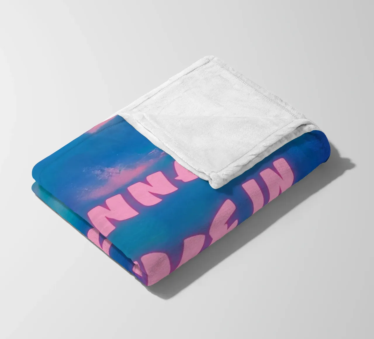 "Gonna Thrive in ’25" Colorful Abstract Print fleece blanket by FABOArt