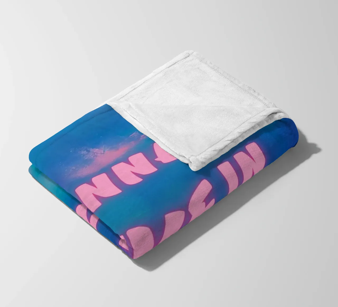"Gonna Thrive in ’25" Colorful Abstract Print fleece blanket by FABOArt