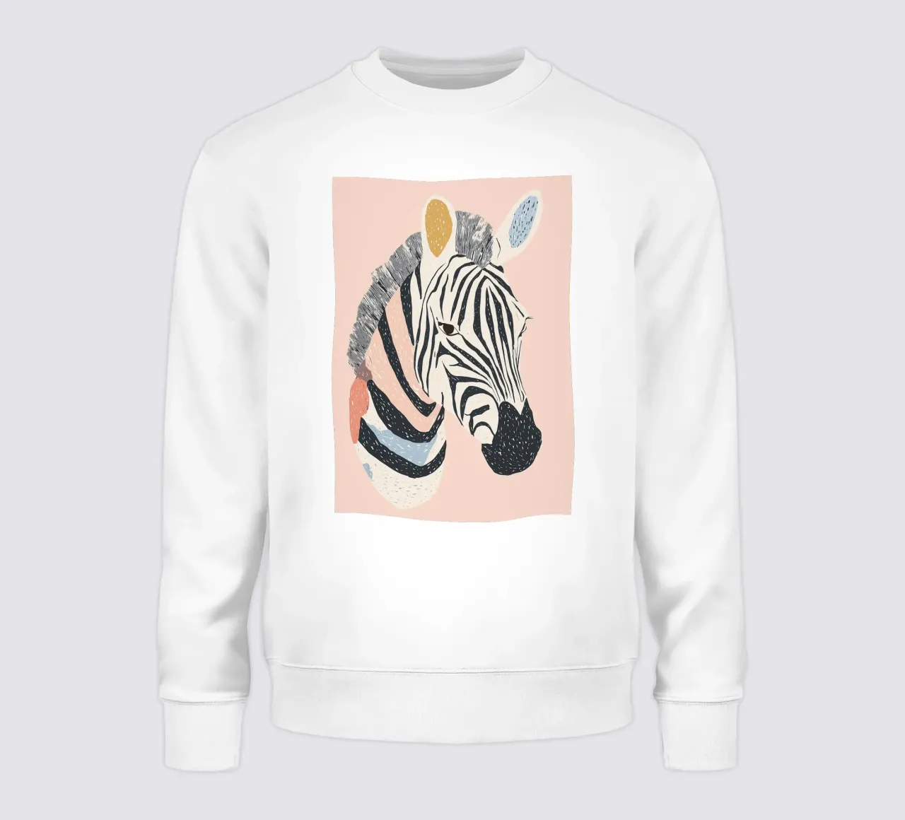 Stampa Zebra per la cameretta dei bambini, stampa animale divertente felpa da Little Lola