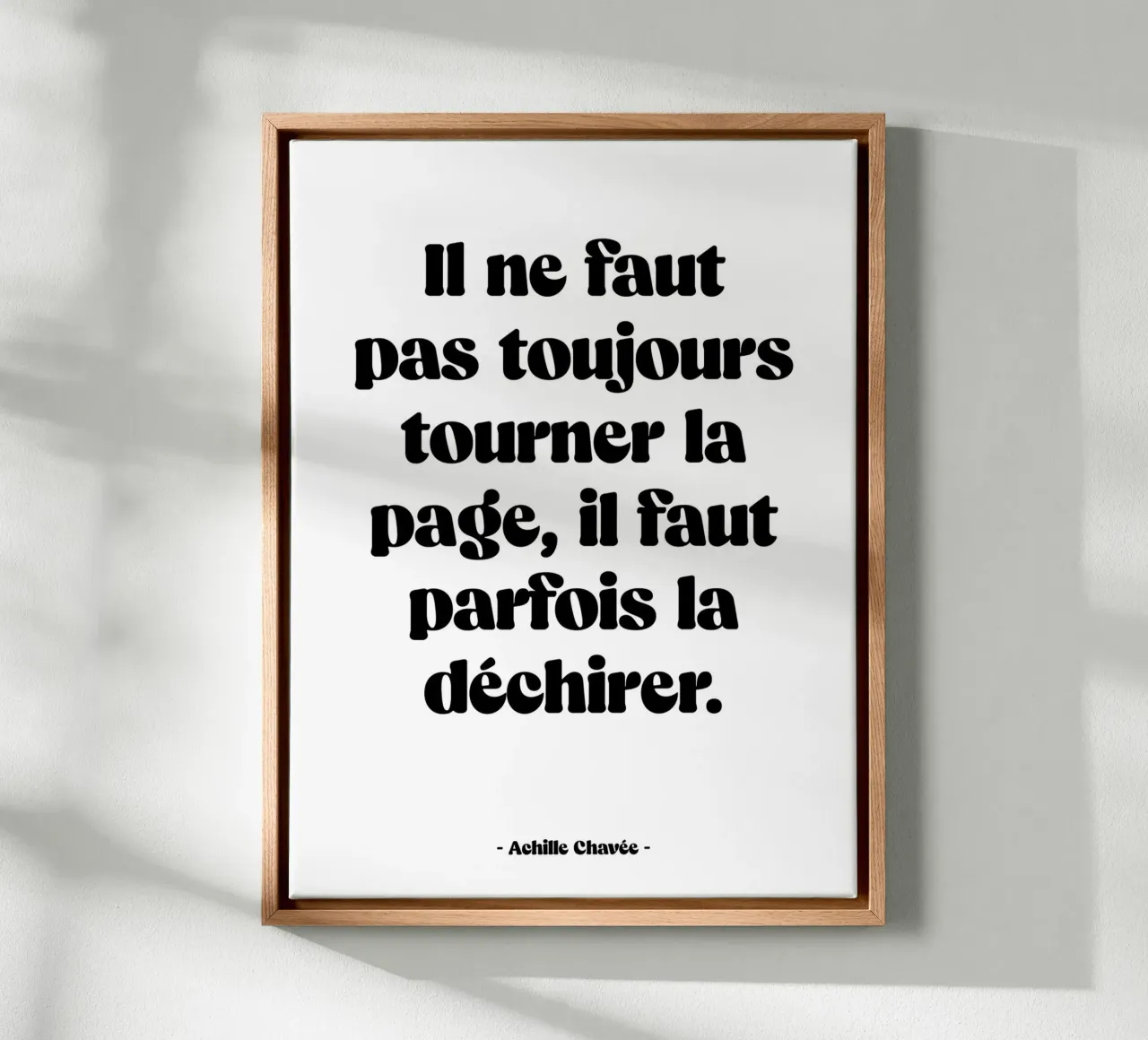 Quote "You can't always turn the page". canvas by Wall of Words