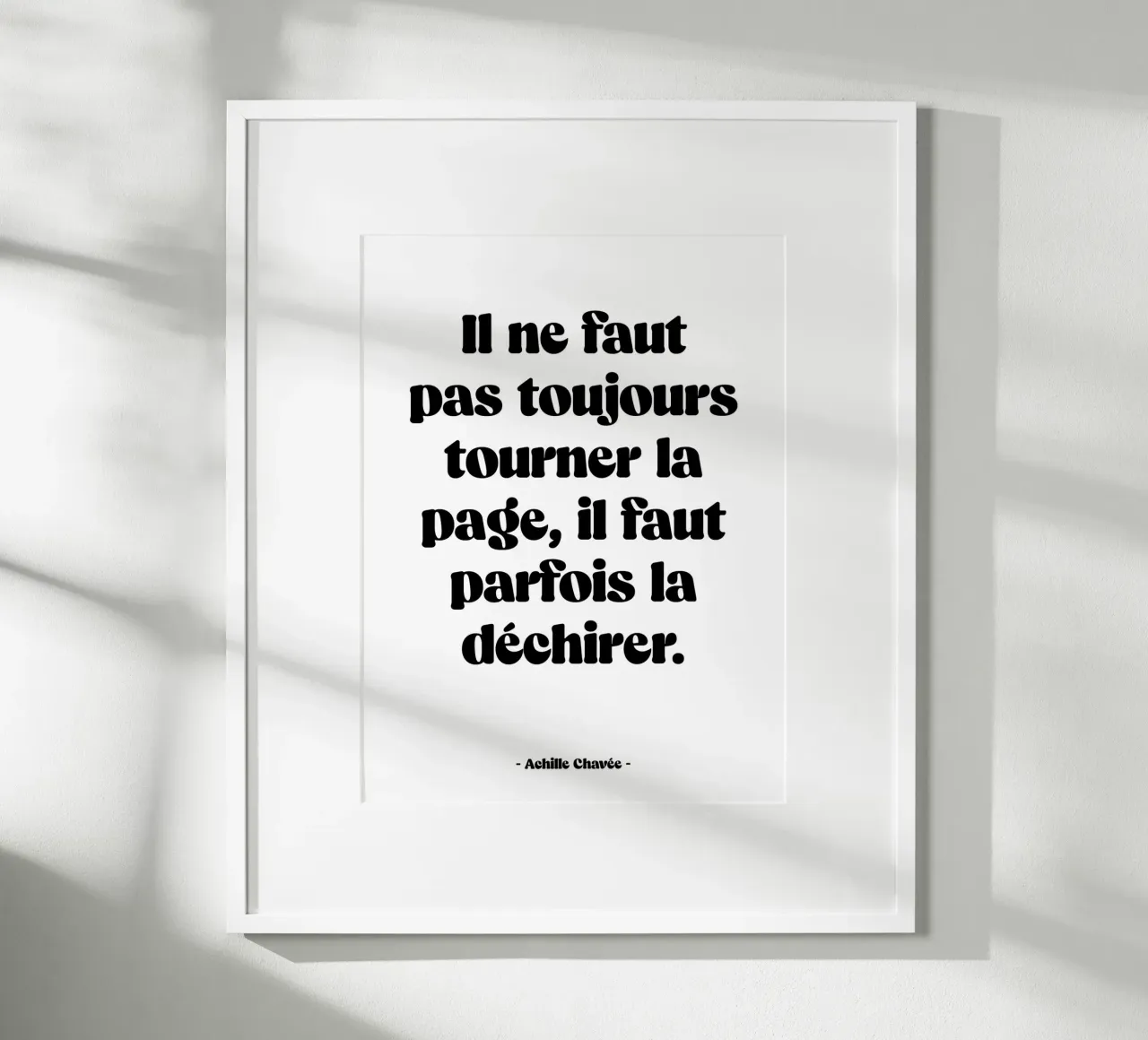 Quote "You can't always turn the page". poster by Wall of Words