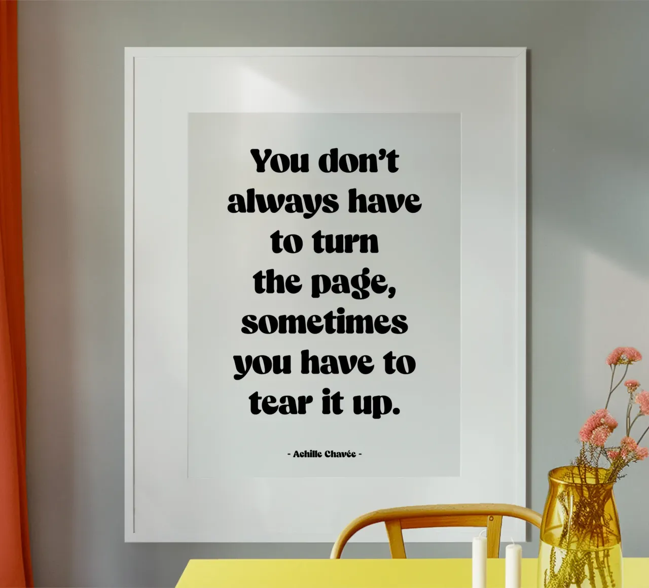 Citation "You don't always have to turn the page" poster by Wall of Words