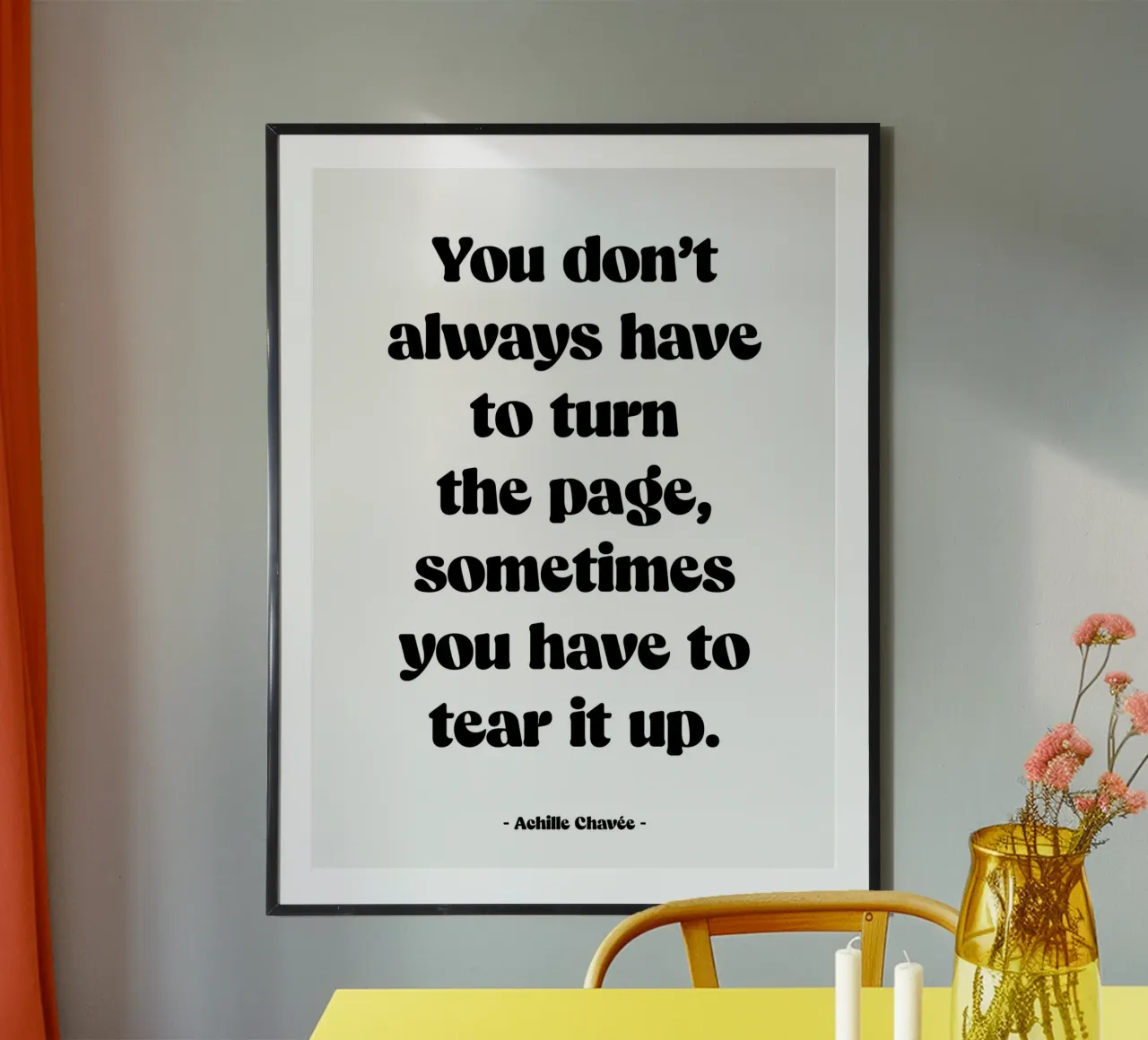 Citation "You don't always have to turn the page" poster by Wall of Words