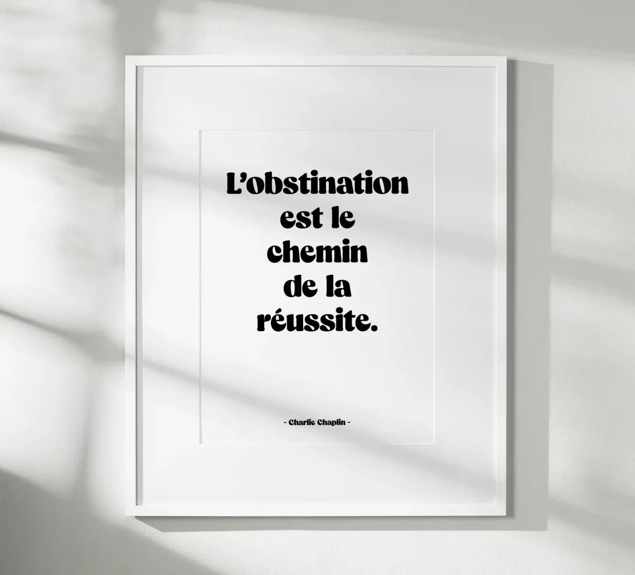 Citazione "La perseveranza è la via del successo". carta hahnemühle da Wall of Words