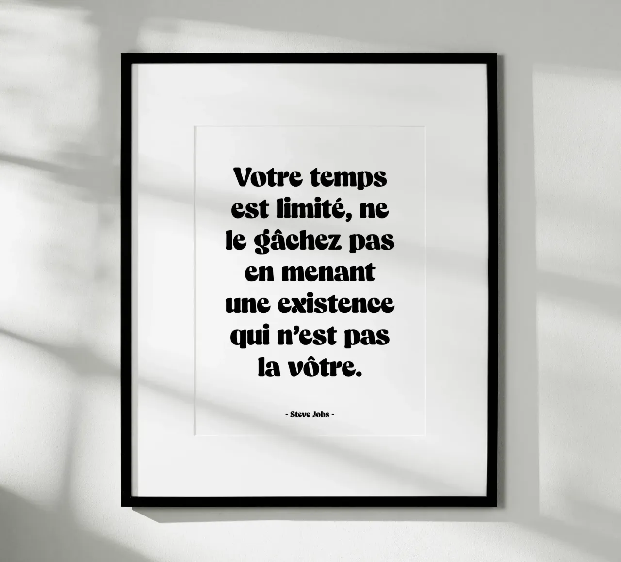 Citazione "Il vostro tempo è limitato poster da Wall of Words
