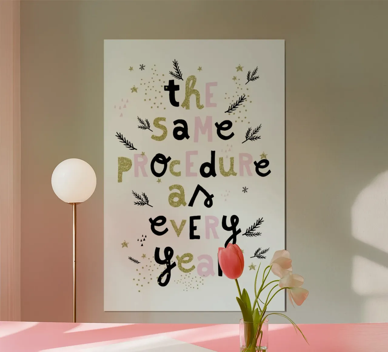 Procedure poster con telaio in legno da typealive