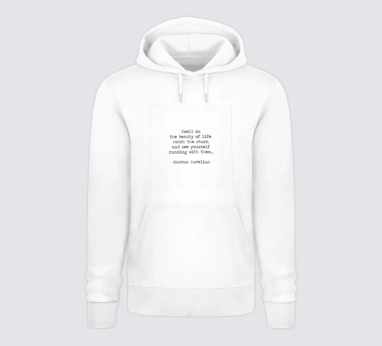 Soffermarsi sulla bellezza della vita Marco Aurelio citazione filosofica felpa con cappuccio da Summer Soul Co. - Quotes
