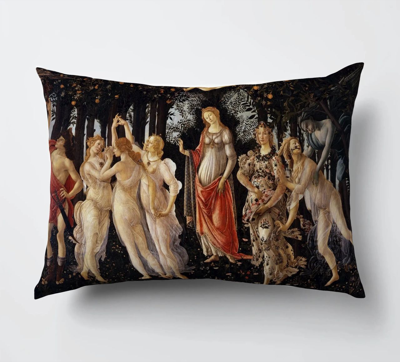 Sandro Botticelli - Primavera (Spring) cuscino da Timeless Artworks