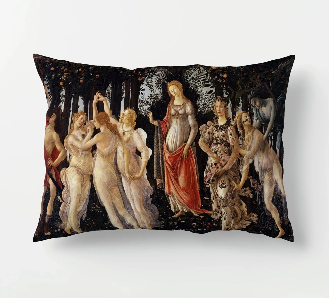 Sandro Botticelli - Primavera (Spring) cuscino da Timeless Artworks