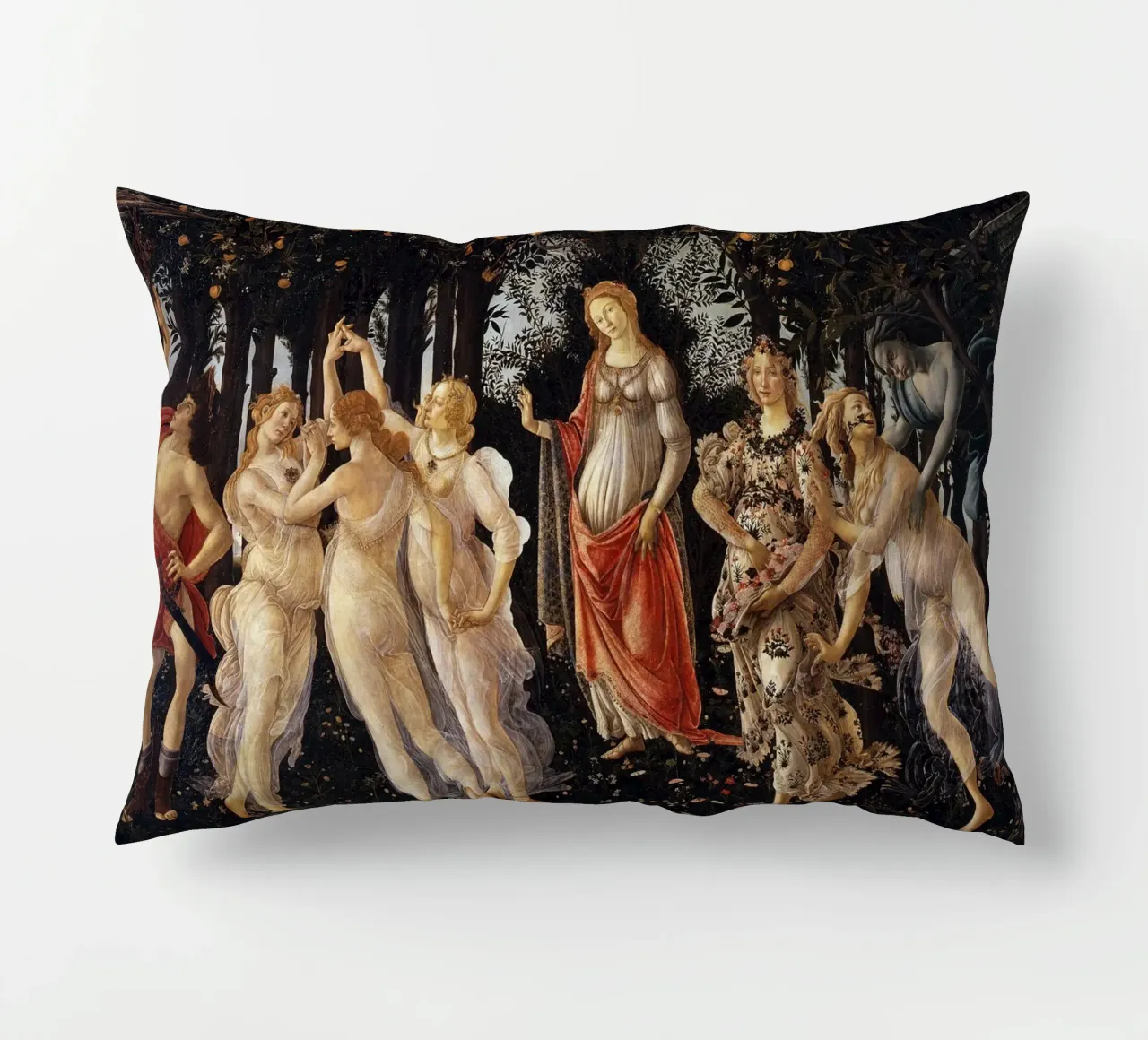 Sandro Botticelli - Primavera (Spring) cuscino da Timeless Artworks