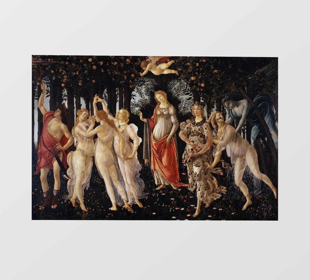 Sandro Botticelli - Primavera (Spring) pellicola backlit da Timeless Artworks