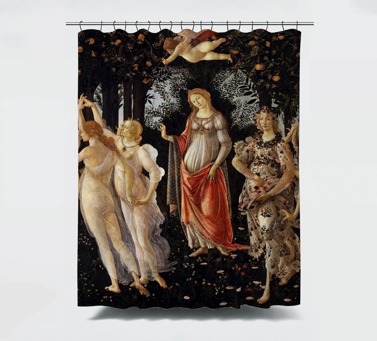 Sandro Botticelli - Primavera (Spring) tenda da doccia da Timeless Artworks