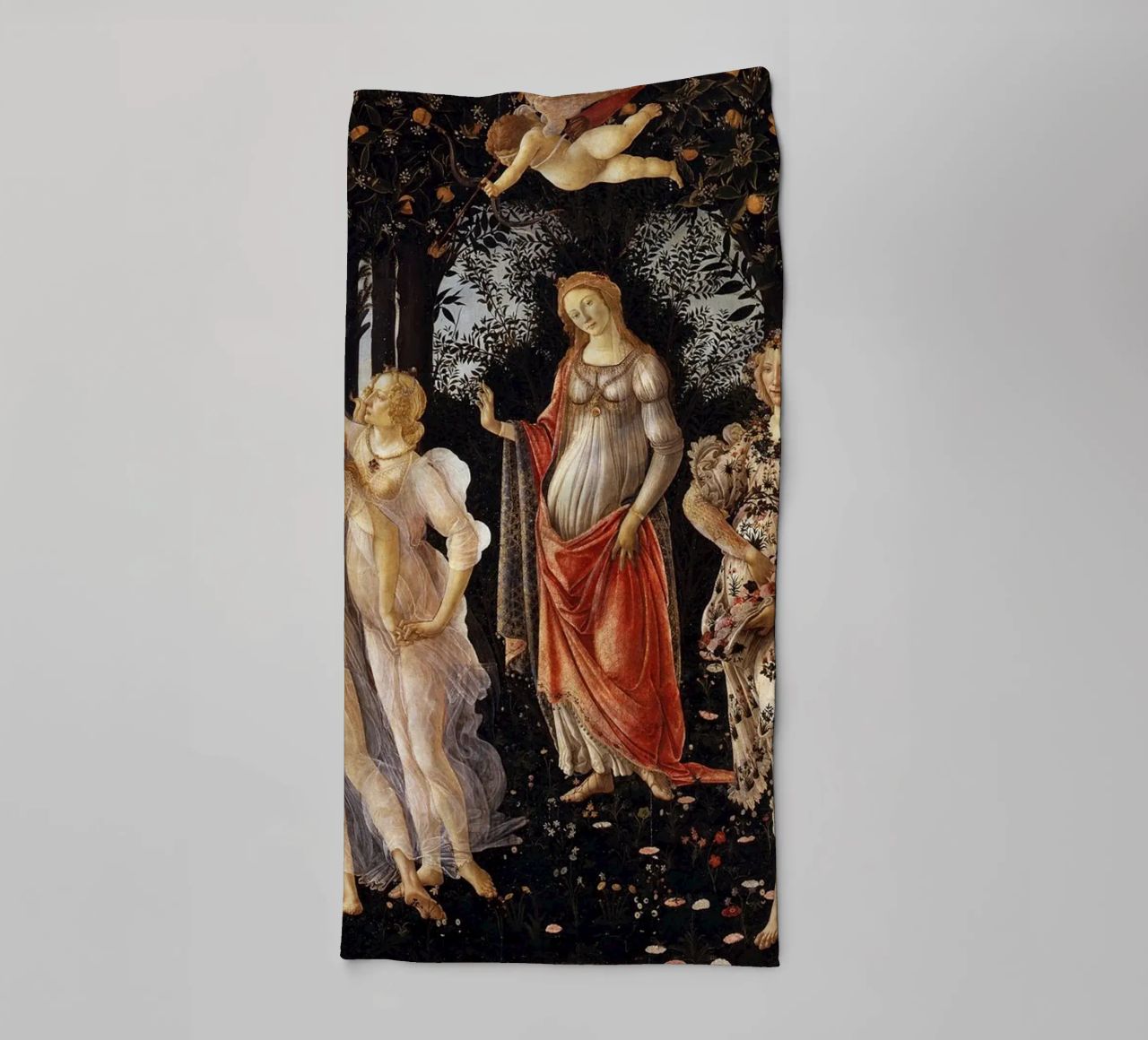 Sandro Botticelli - Primavera (Spring) asciugamano da bagno da Timeless Artworks