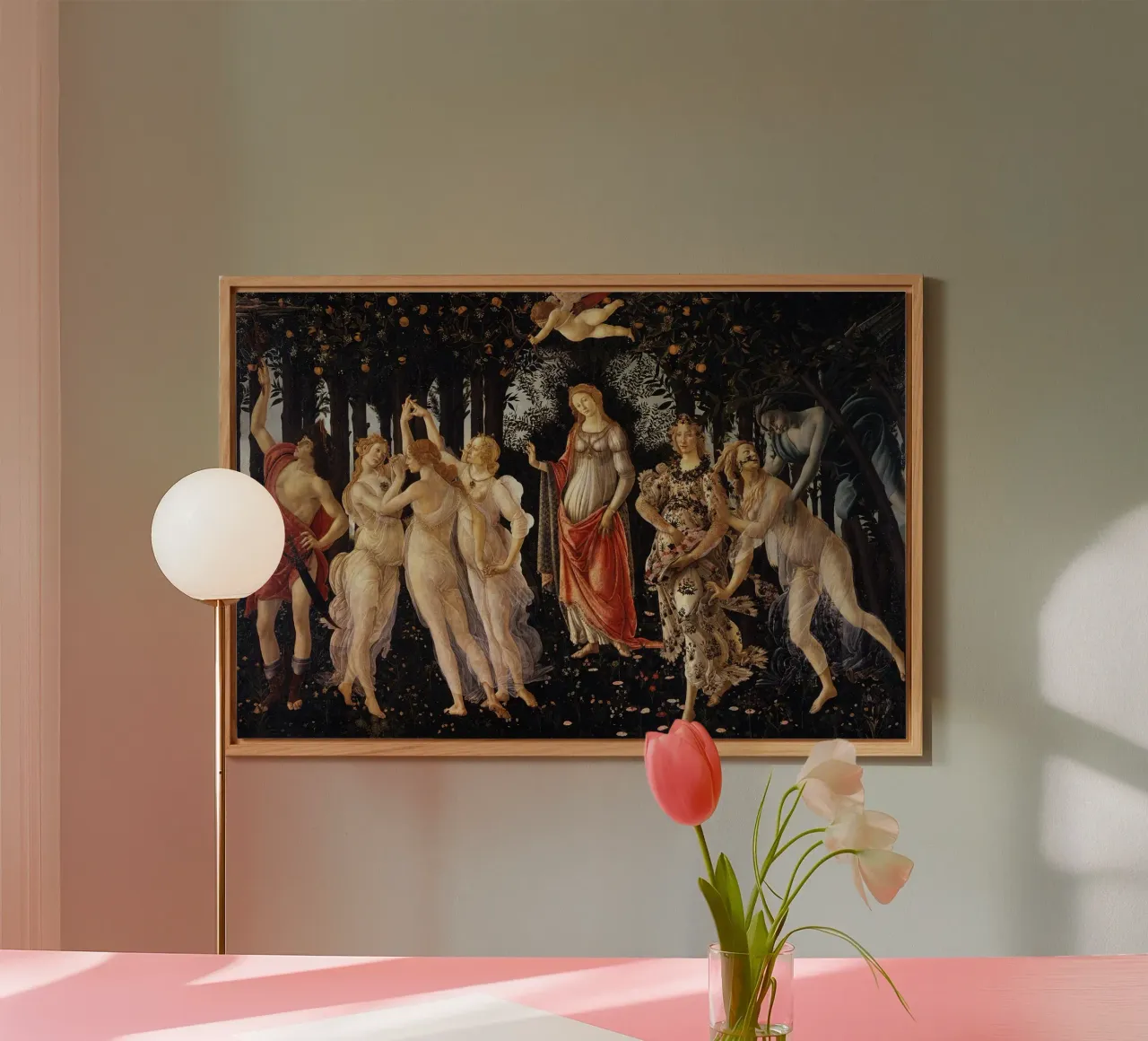 Sandro Botticelli - Primavera (Spring) alu-dibond by Timeless Artworks