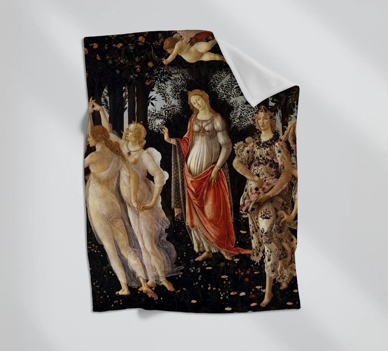 Sandro Botticelli - Primavera (Spring) coperta in pile da Timeless Artworks