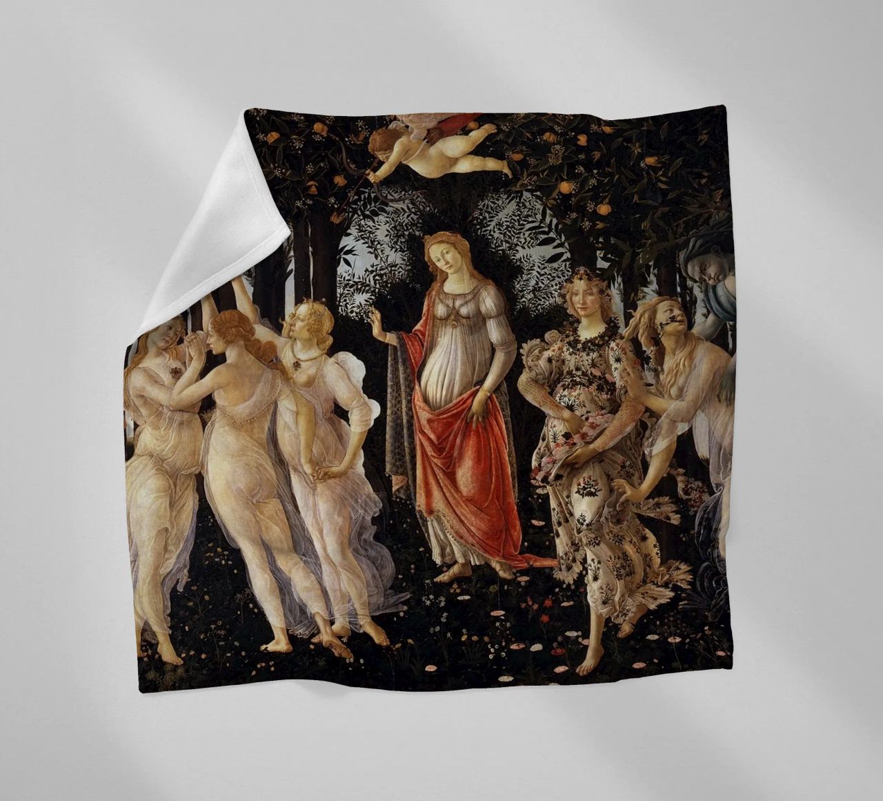 Sandro Botticelli - Primavera (Spring) coperta in pile da Timeless Artworks
