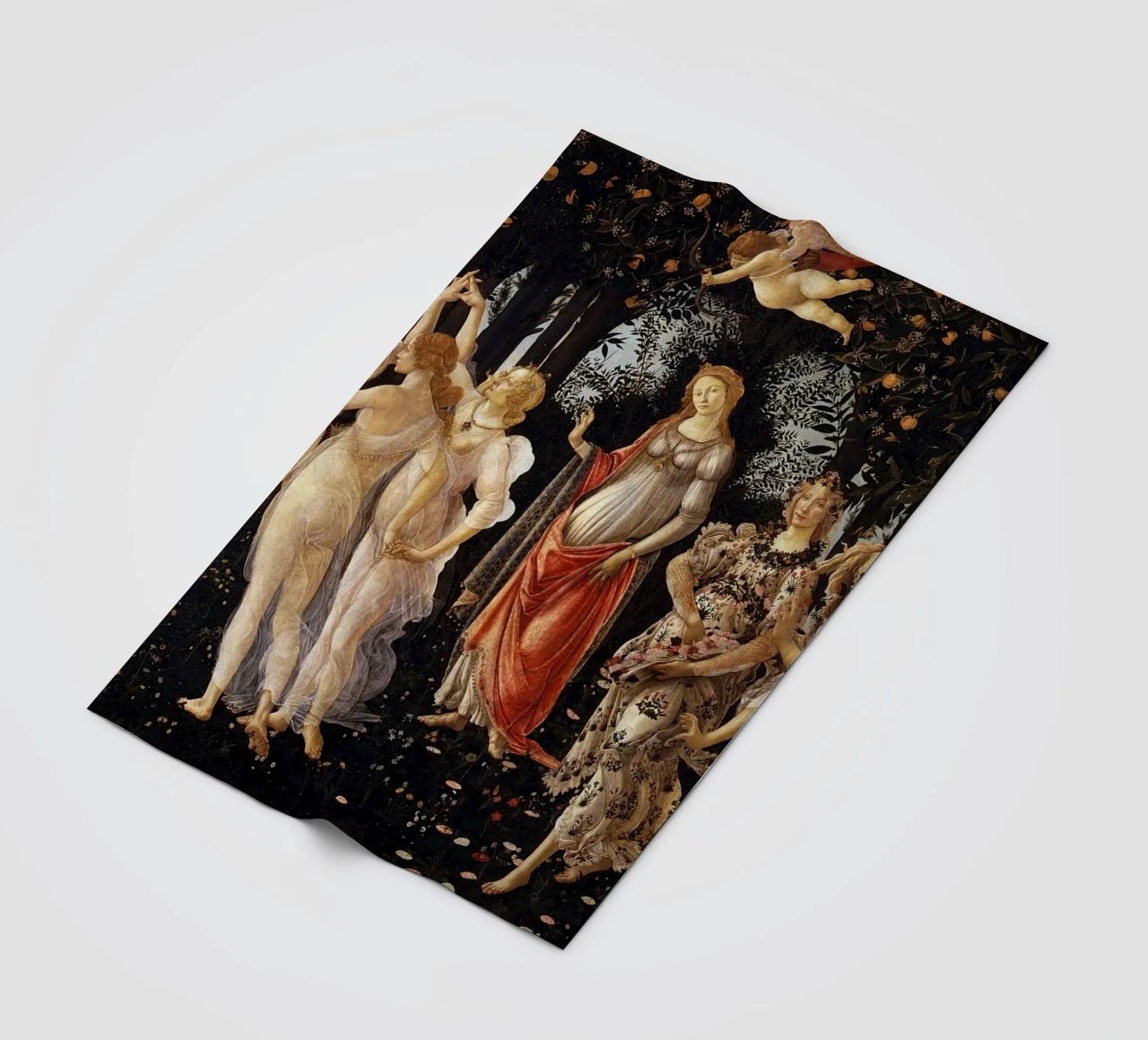 Sandro Botticelli - Primavera (Spring) coperta in pile da Timeless Artworks