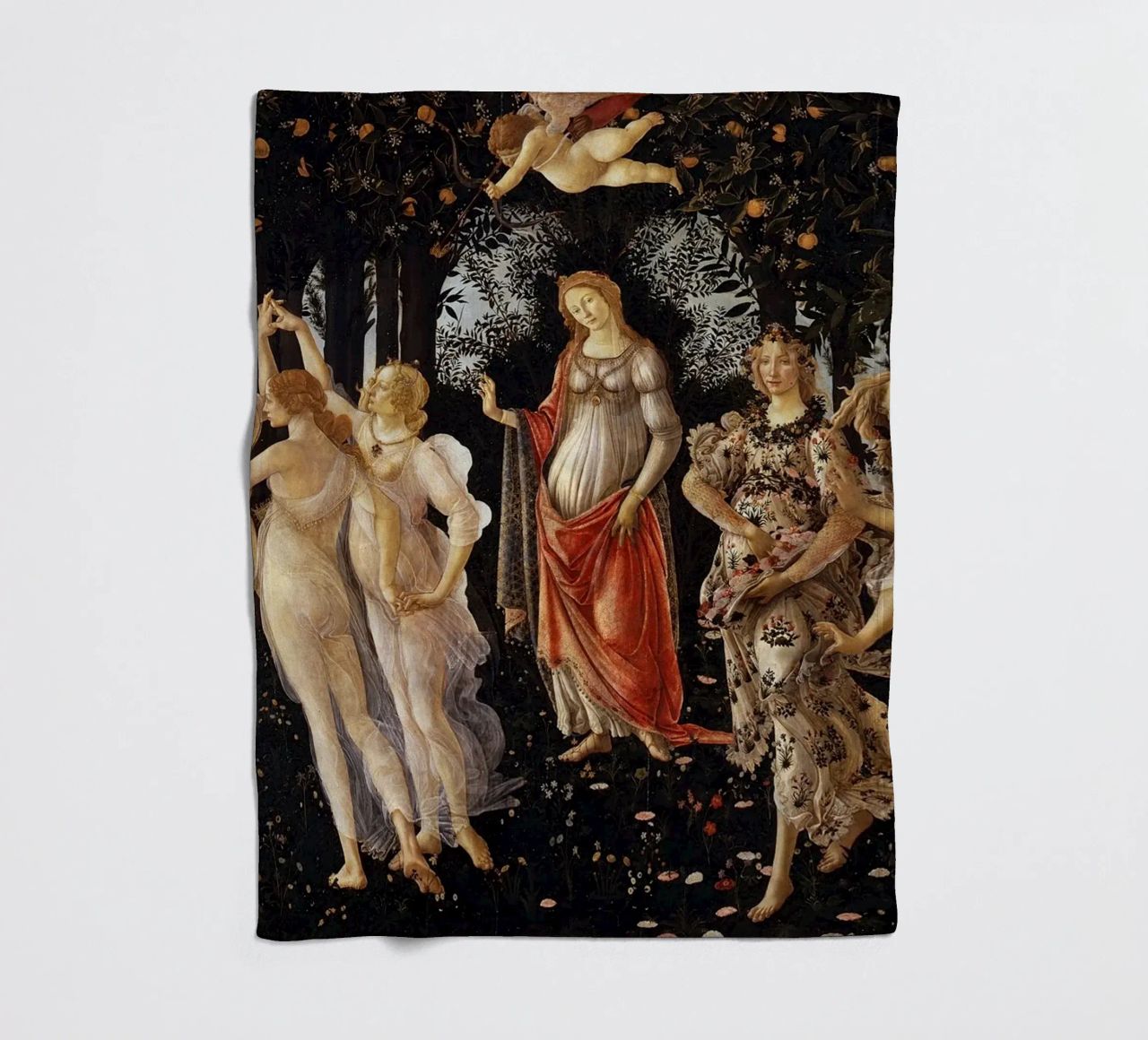 Sandro Botticelli - Primavera (Spring) coperta in pile da Timeless Artworks