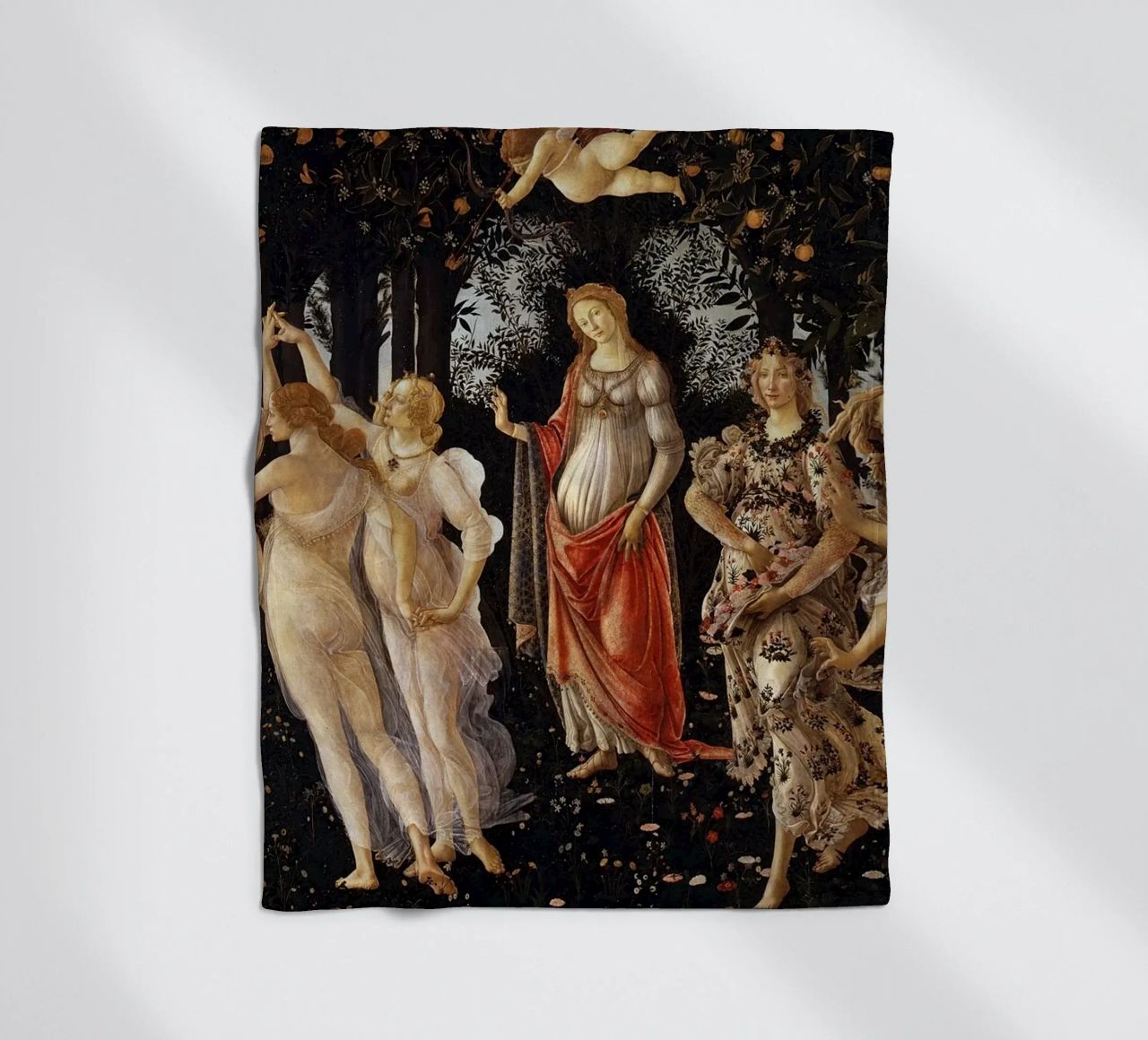 Sandro Botticelli - Primavera (Spring) coperta in pile da Timeless Artworks