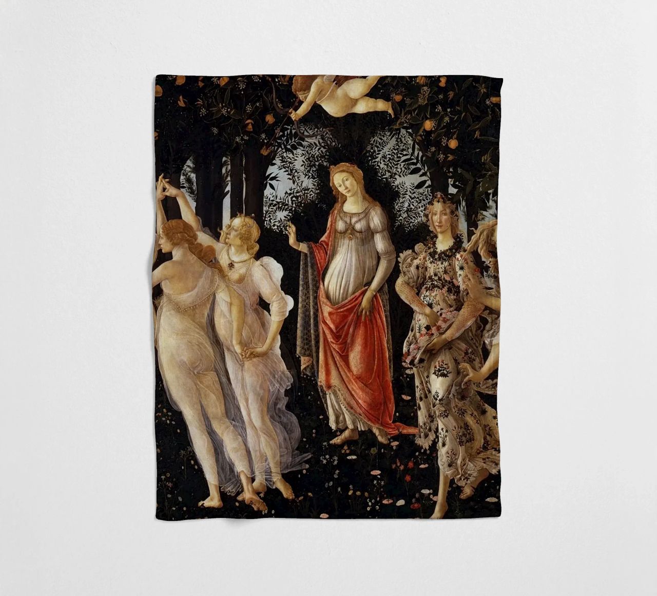 Sandro Botticelli - Primavera (Spring) coperta in pile da Timeless Artworks