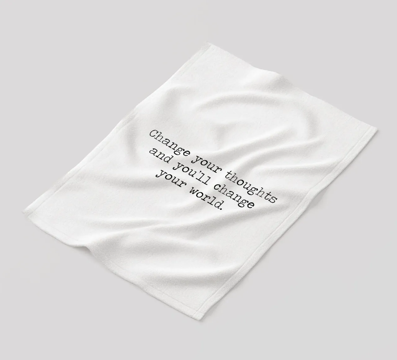Change Your Thoughts and You'll Change Your World Be Mindful fleece blanket by Summer Soul Co. - Quotes