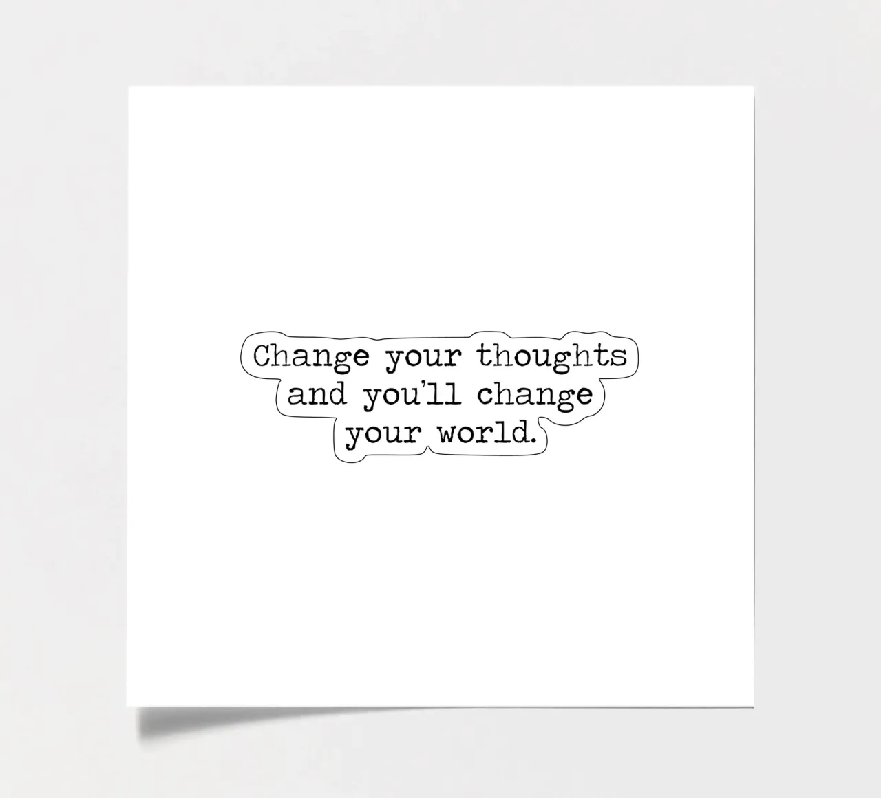 Change Your Thoughts and You'll Change Your World Be Mindful sticker sheet by Summer Soul Co. - Quotes