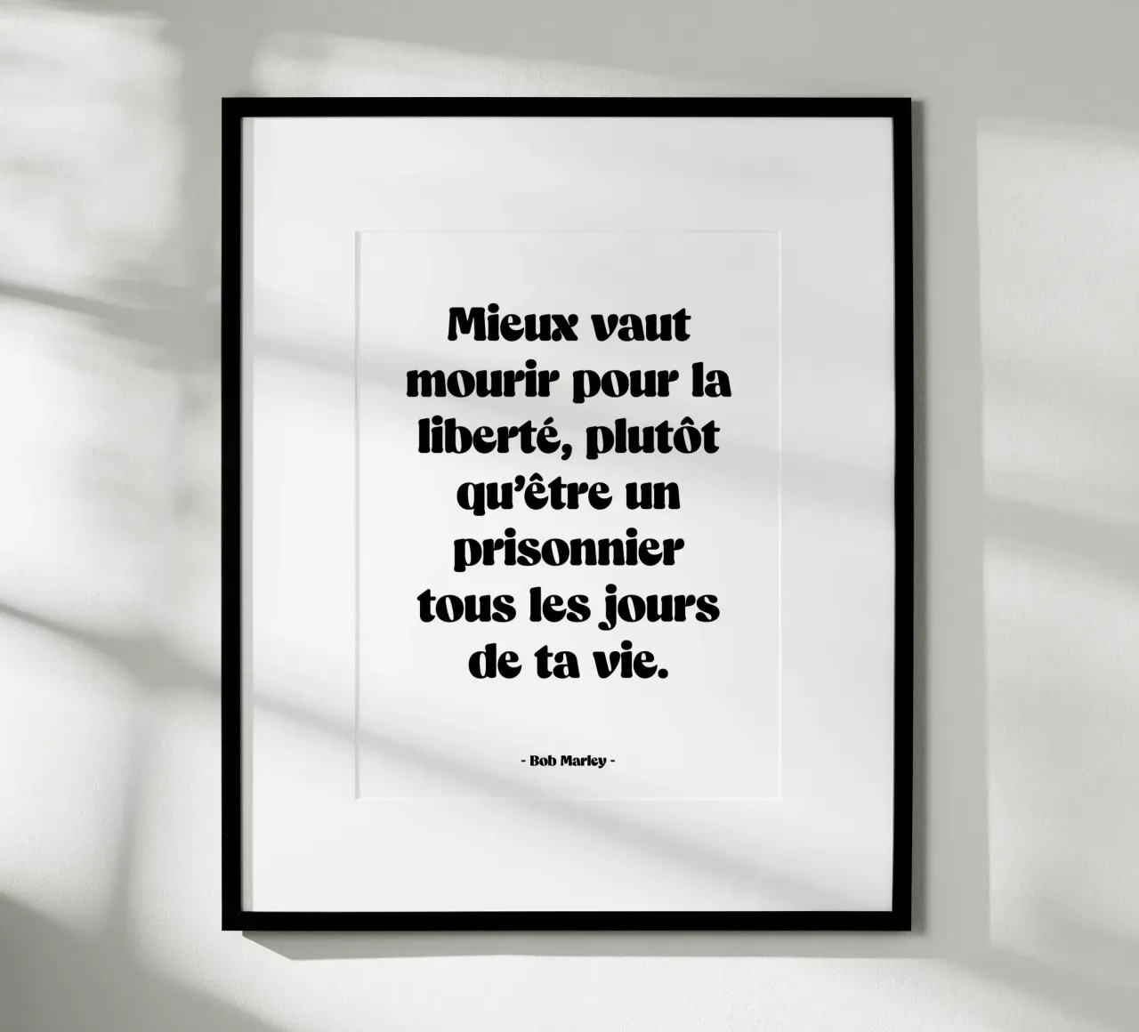 Citazione "È meglio morire per la libertà". poster da Wall of Words