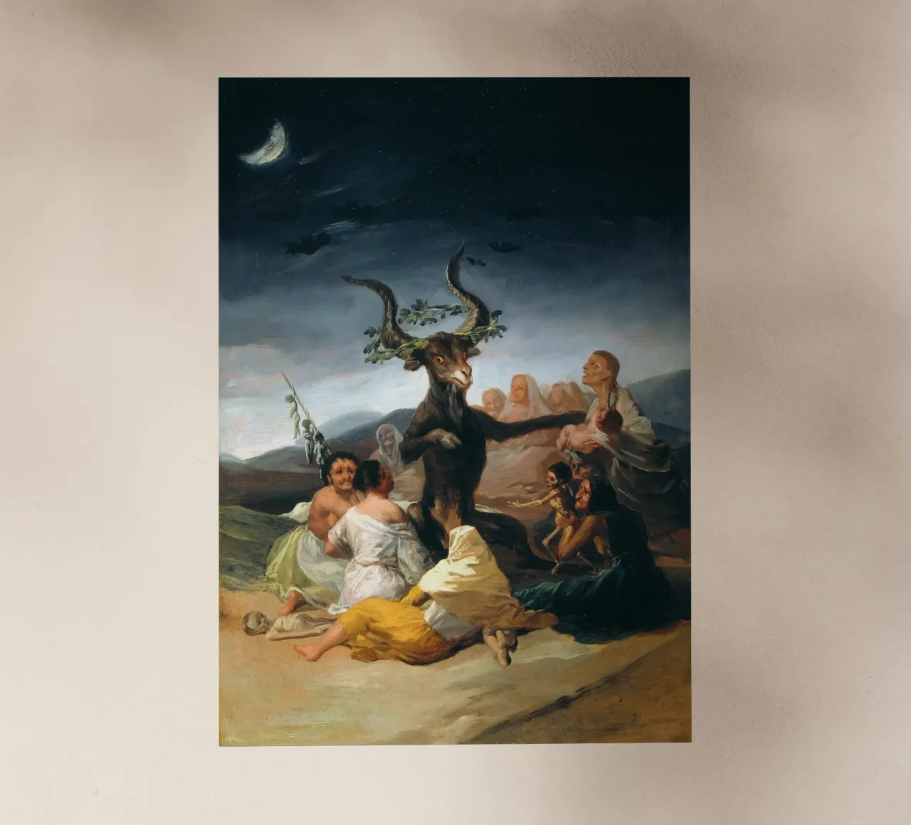 Francisco Goya - Il sabato delle streghe pellicola backlit da Timeless Artworks
