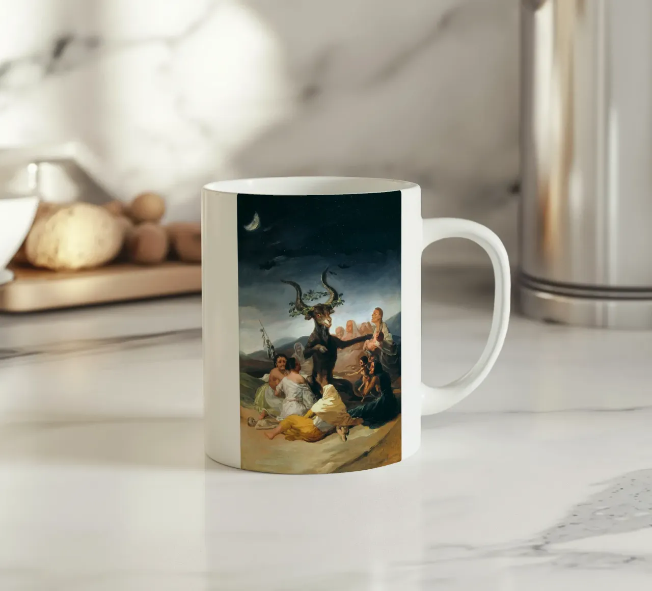 Francisco Goya - Il sabato delle streghe tazza in ceramica da Timeless Artworks