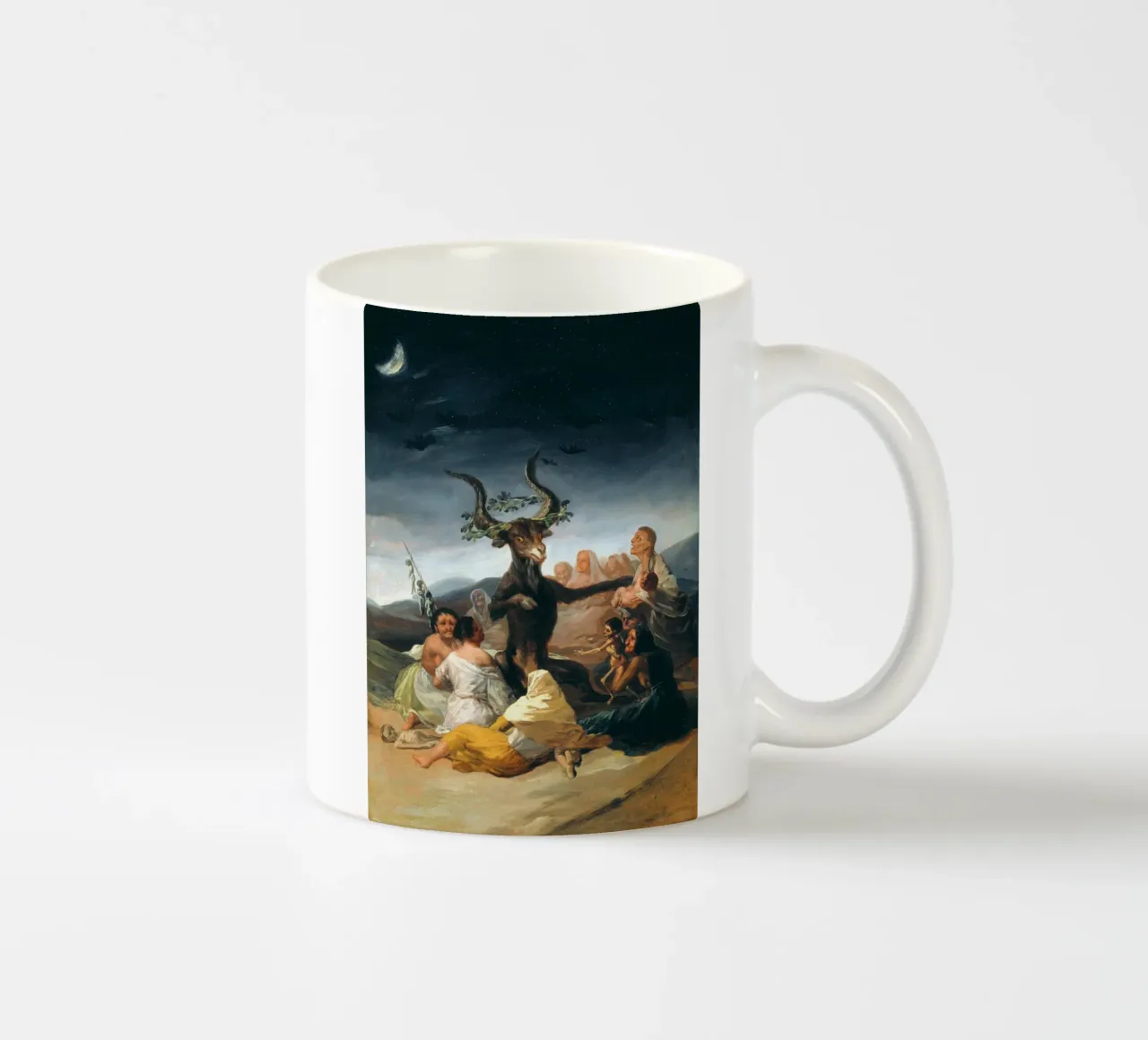 Francisco Goya - Il sabato delle streghe tazza in ceramica da Timeless Artworks