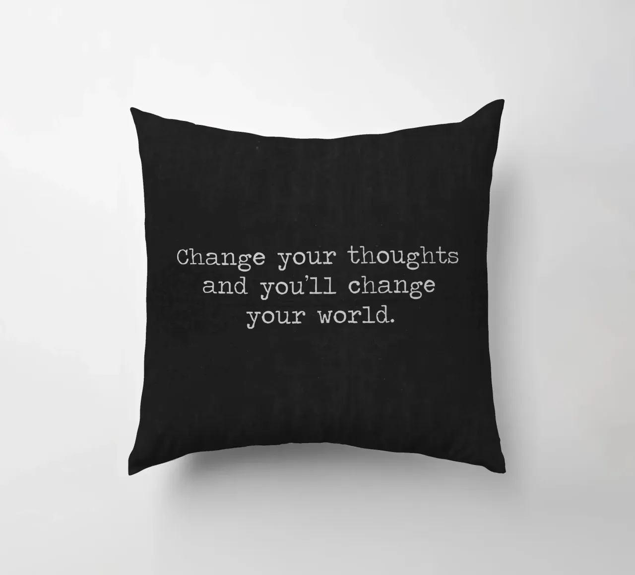 Change Your Thoughts and You'll Change Your World Be Mindful decorative cushion by Summer Soul Co. - Quotes