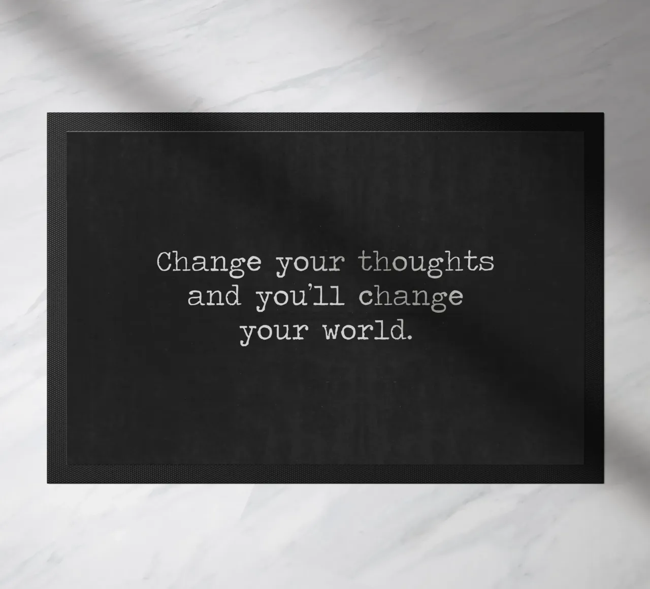 Change Your Thoughts and You'll Change Your World Be Mindful doormat by Summer Soul Co. - Quotes