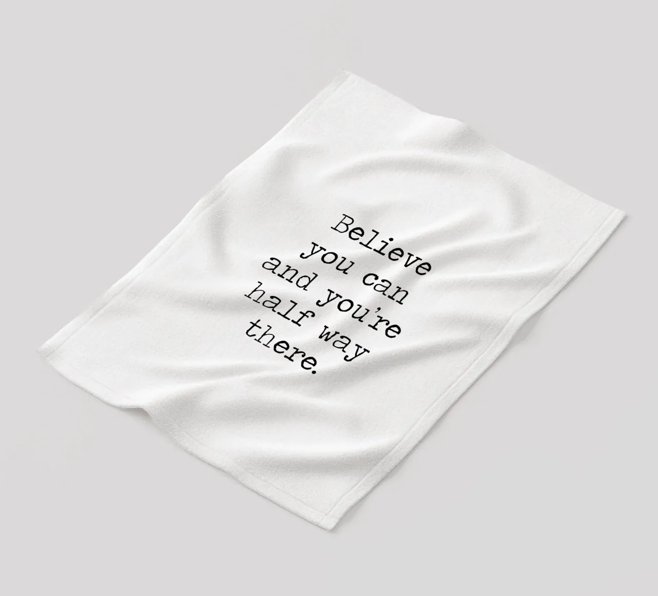 Credi di poterlo fare e sei già a metà strada Theodore Roosevelt coperta in pile da Summer Soul Co. - Quotes