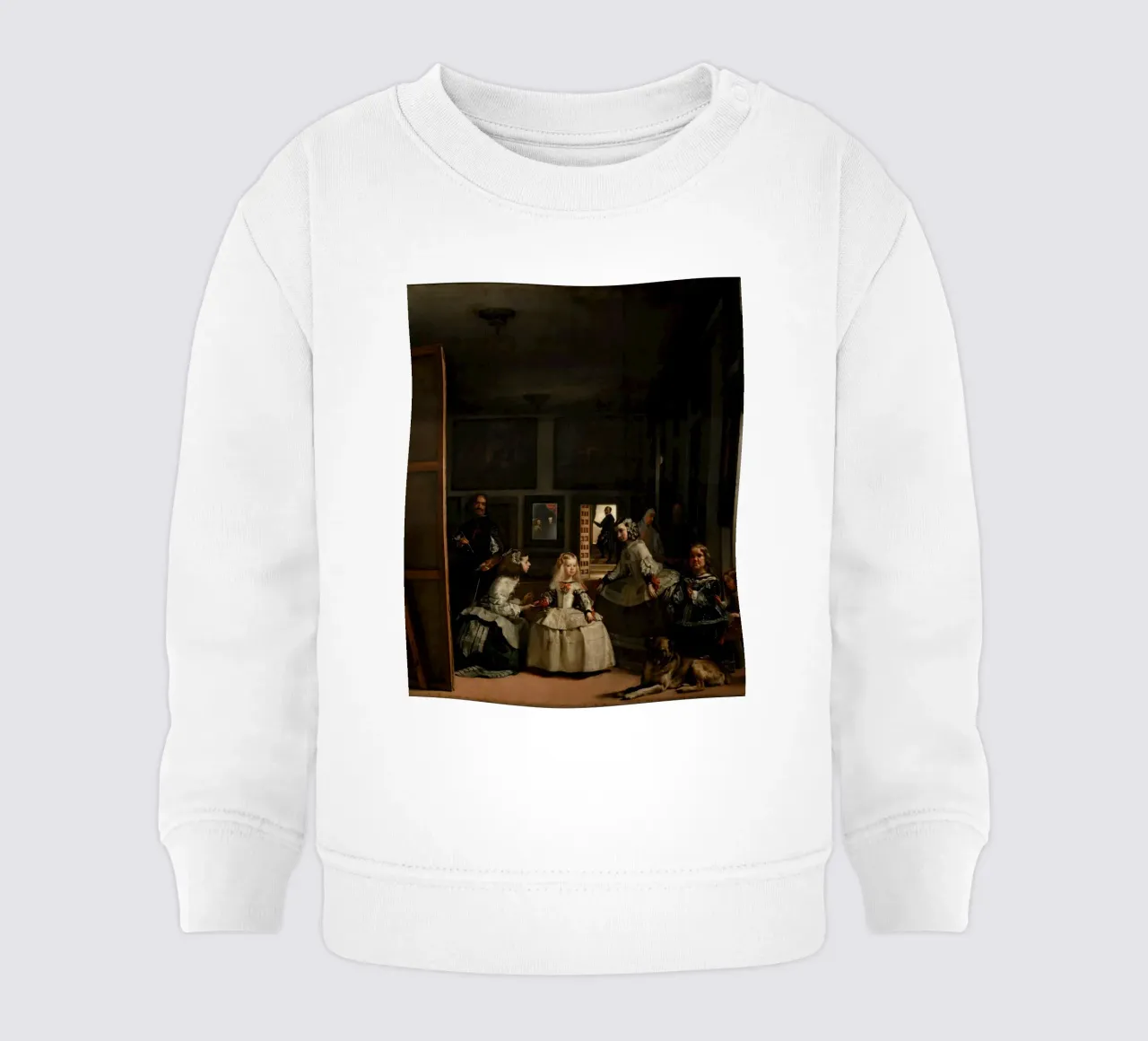Diego Velázquez - Las Meninas (Le damigelle d'onore) felpa neonato da Timeless Artworks