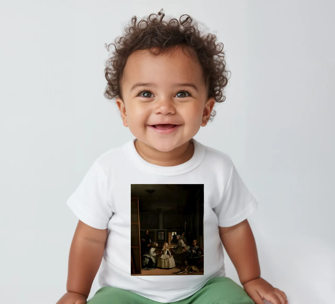 Diego Velázquez - Las Meninas (Le damigelle d'onore) maglietta neonato da Timeless Artworks