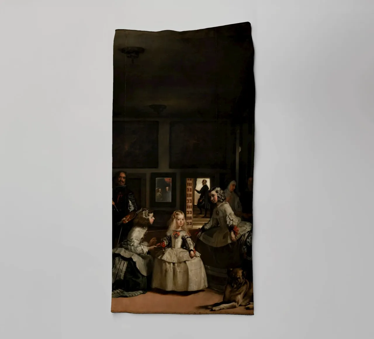 Diego Velázquez - Las Meninas (Le damigelle d'onore) asciugamano da bagno da Timeless Artworks