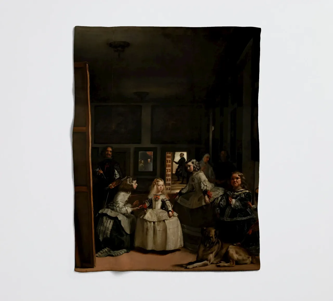 Diego Velázquez - Las Meninas (Le damigelle d'onore) coperta in pile da Timeless Artworks