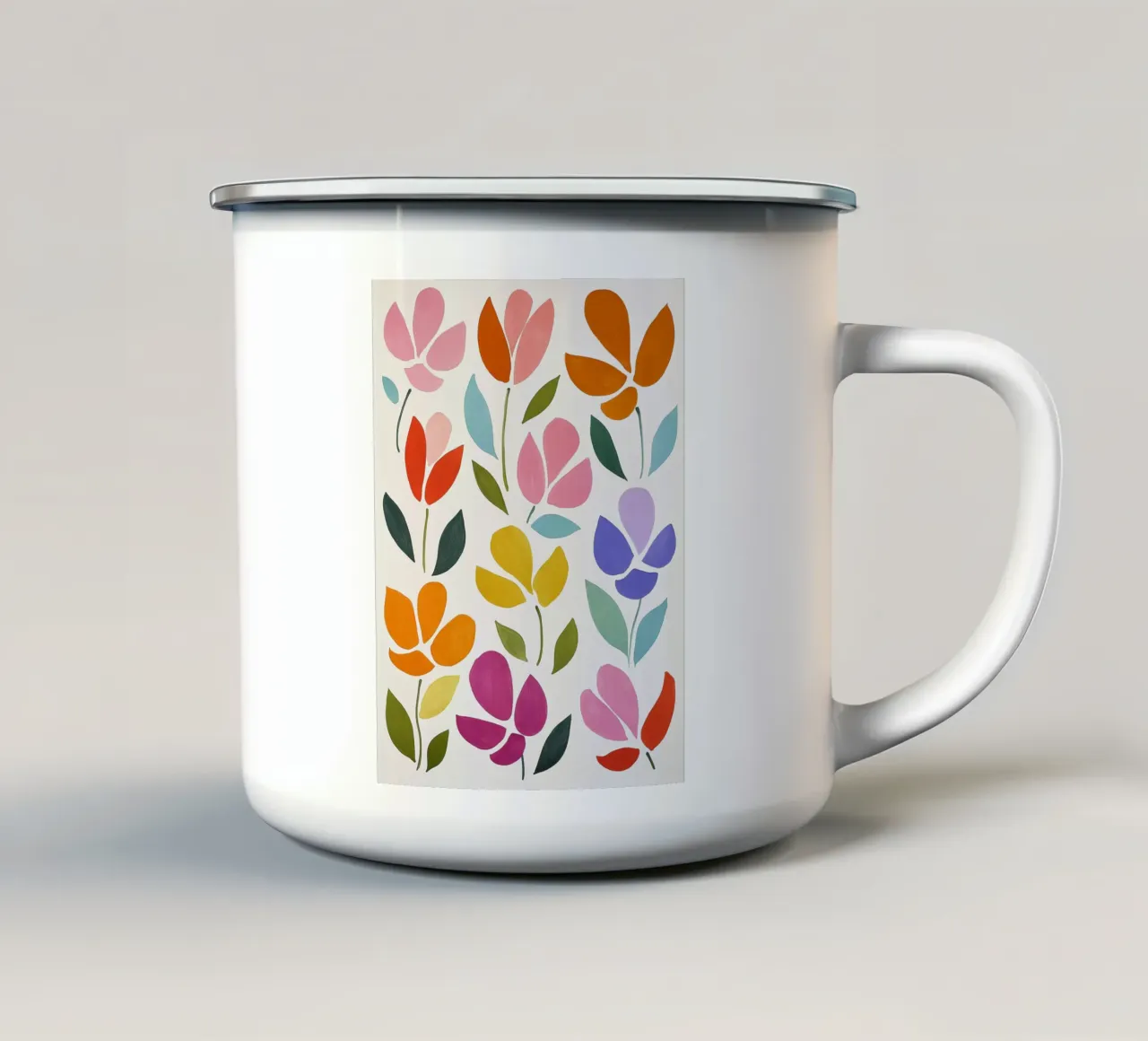 "Bouquet di primavera "La Jardin tazza in smalto da Carinaprint