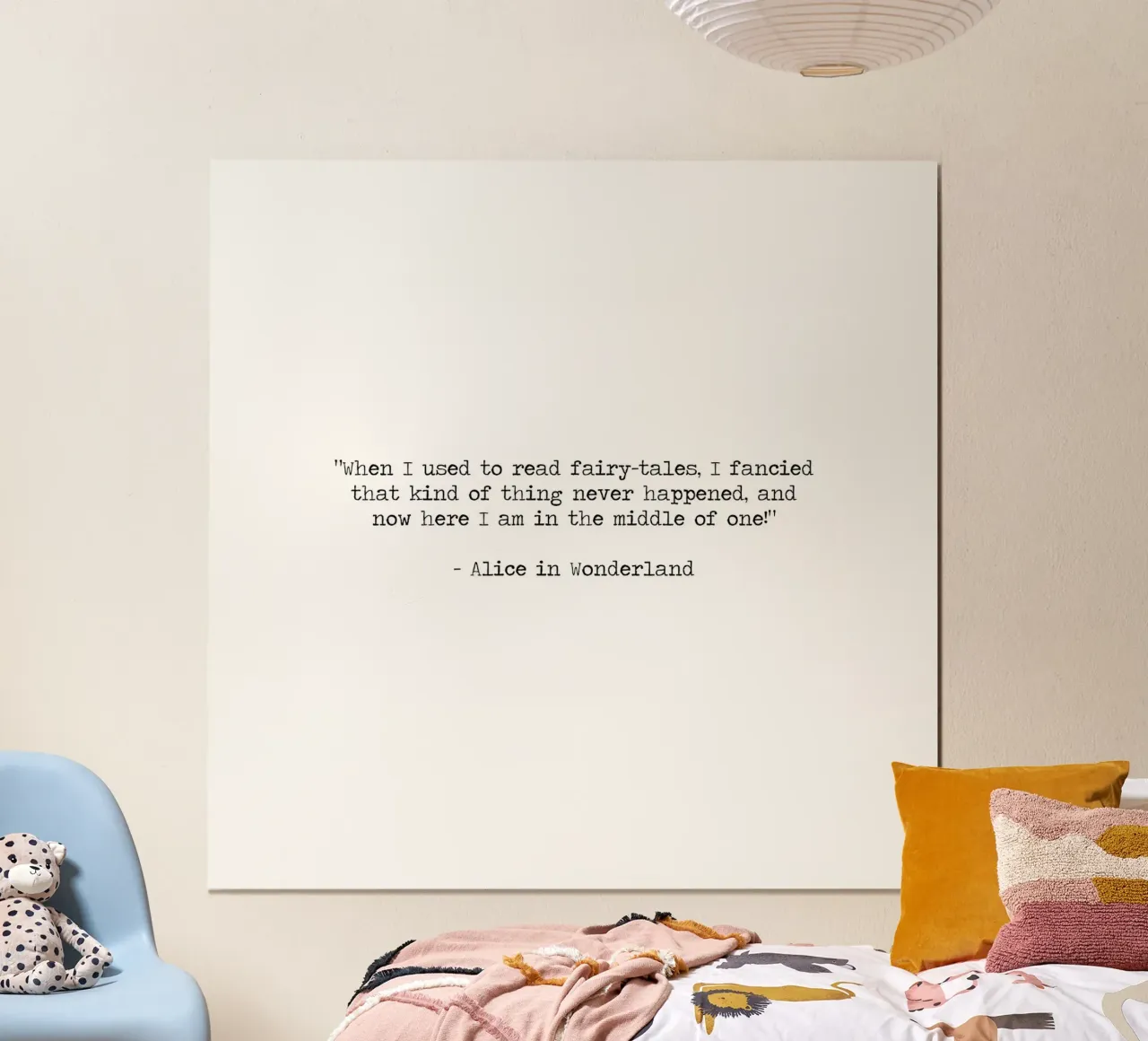 When I used to read fairy-tales now here I am in Alice Quote hahnemühle by Summer Soul Co. - Quotes