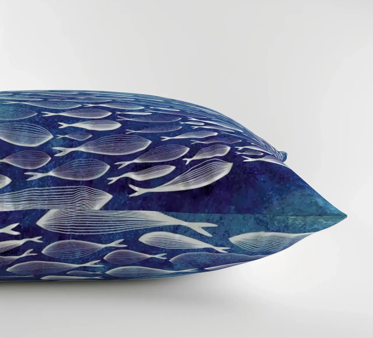 Fish Shoal decorative cushion by Mie Frey Damgaard