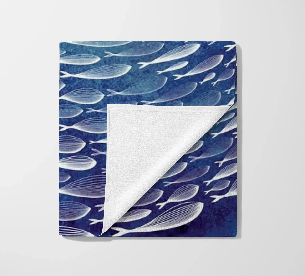Fish Shoal beach towel by Mie Frey Damgaard
