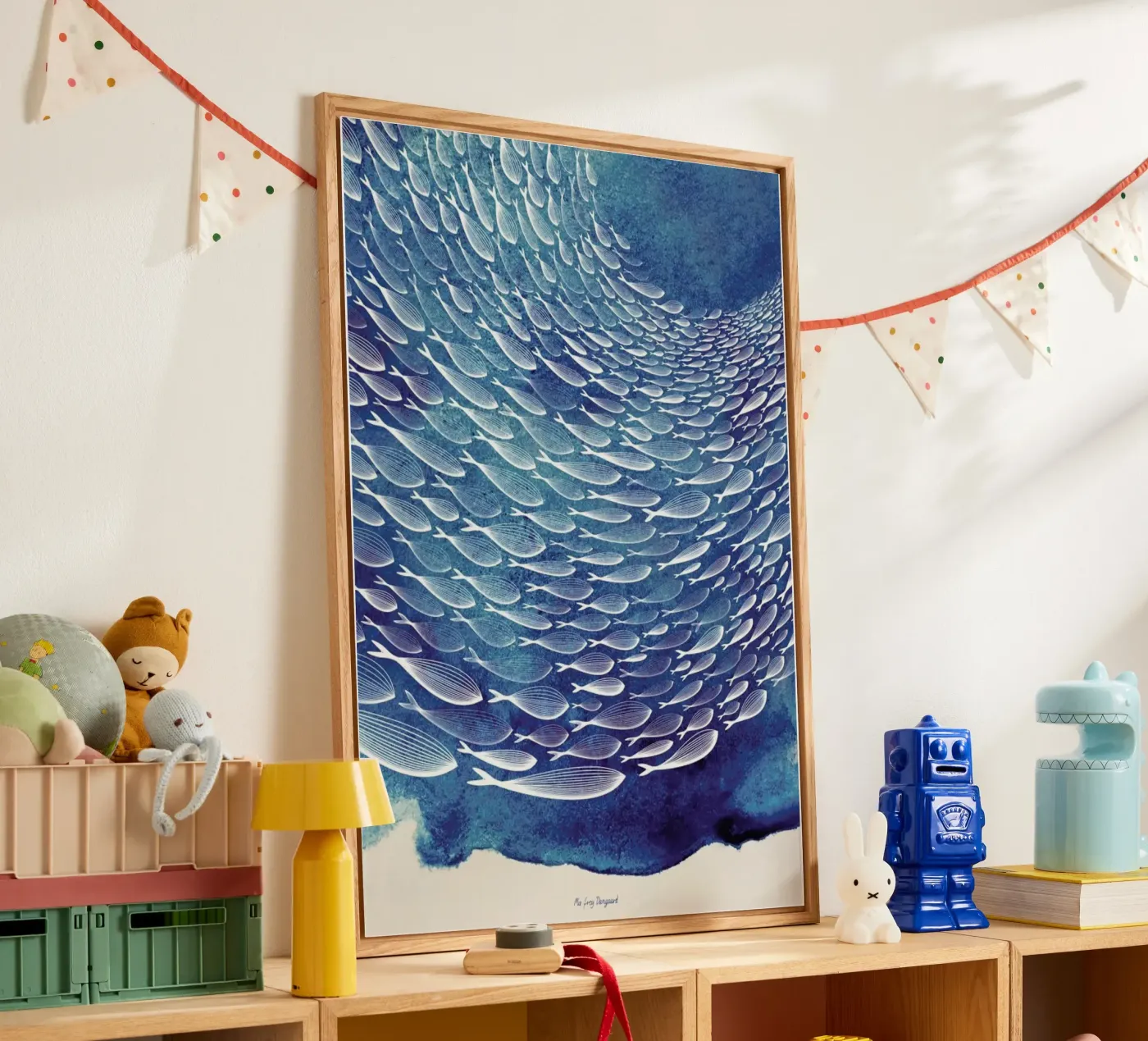 Fish Shoal plexiglass da Mie Frey Damgaard