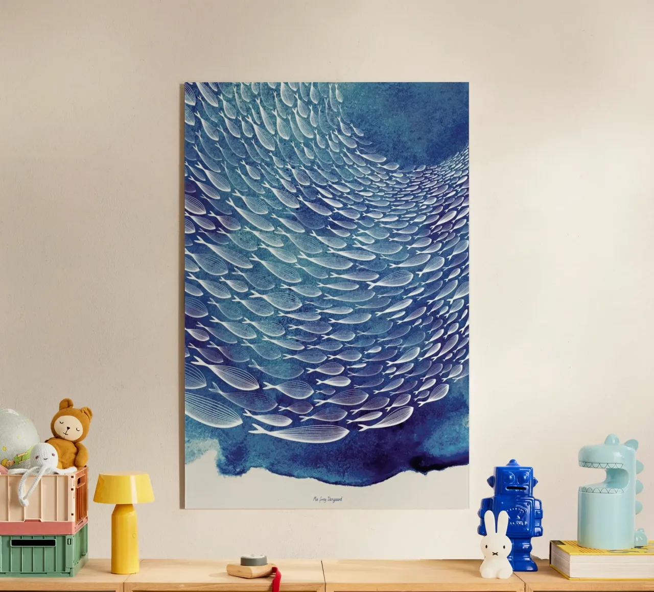 Fish Shoal plexiglass da Mie Frey Damgaard