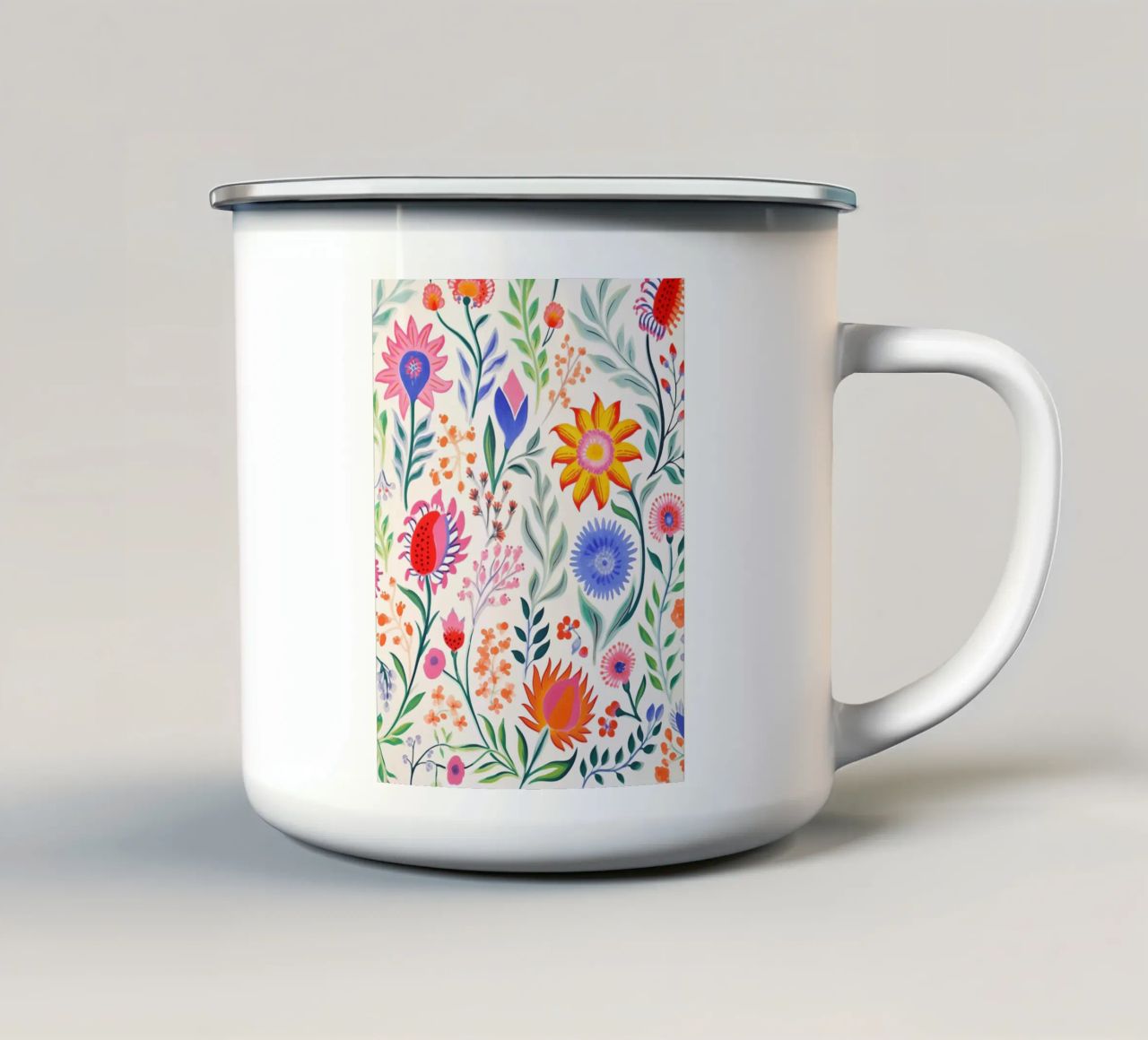 Armonia dei fiori tazza in smalto da Carinaprint