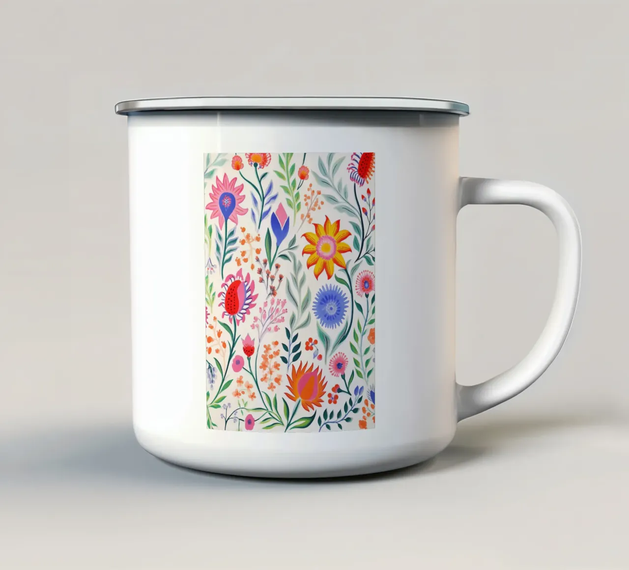 Armonia dei fiori tazza in smalto da Carinaprint