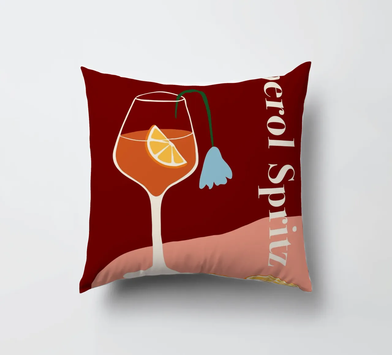 Aperol spritz cuscino da Miho Art Studio