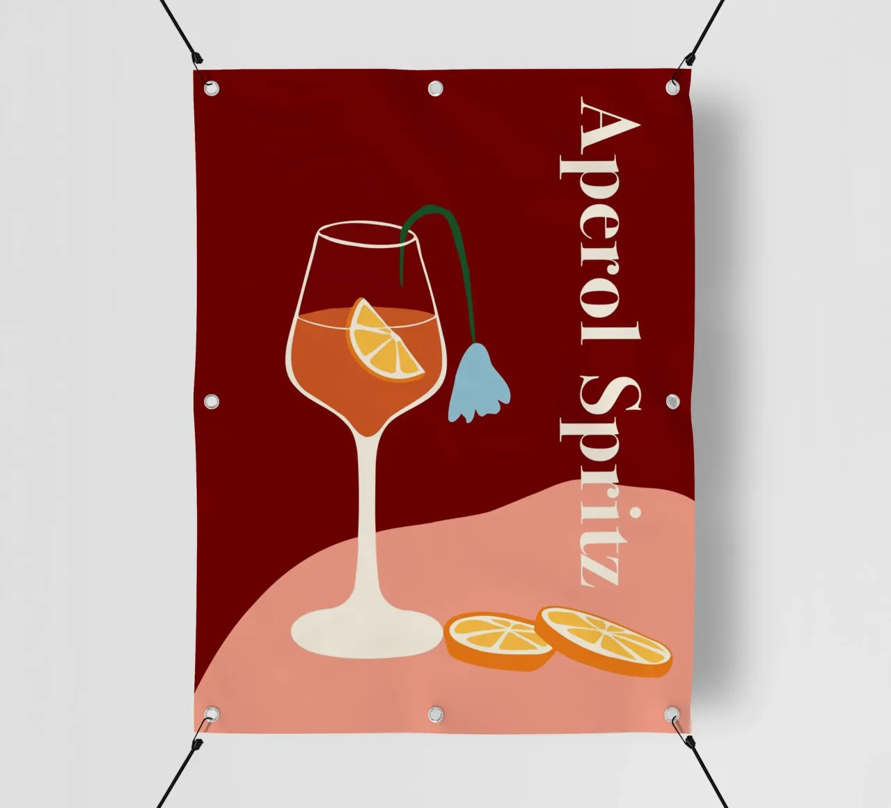 Aperol spritz telo in pvc da Miho Art Studio