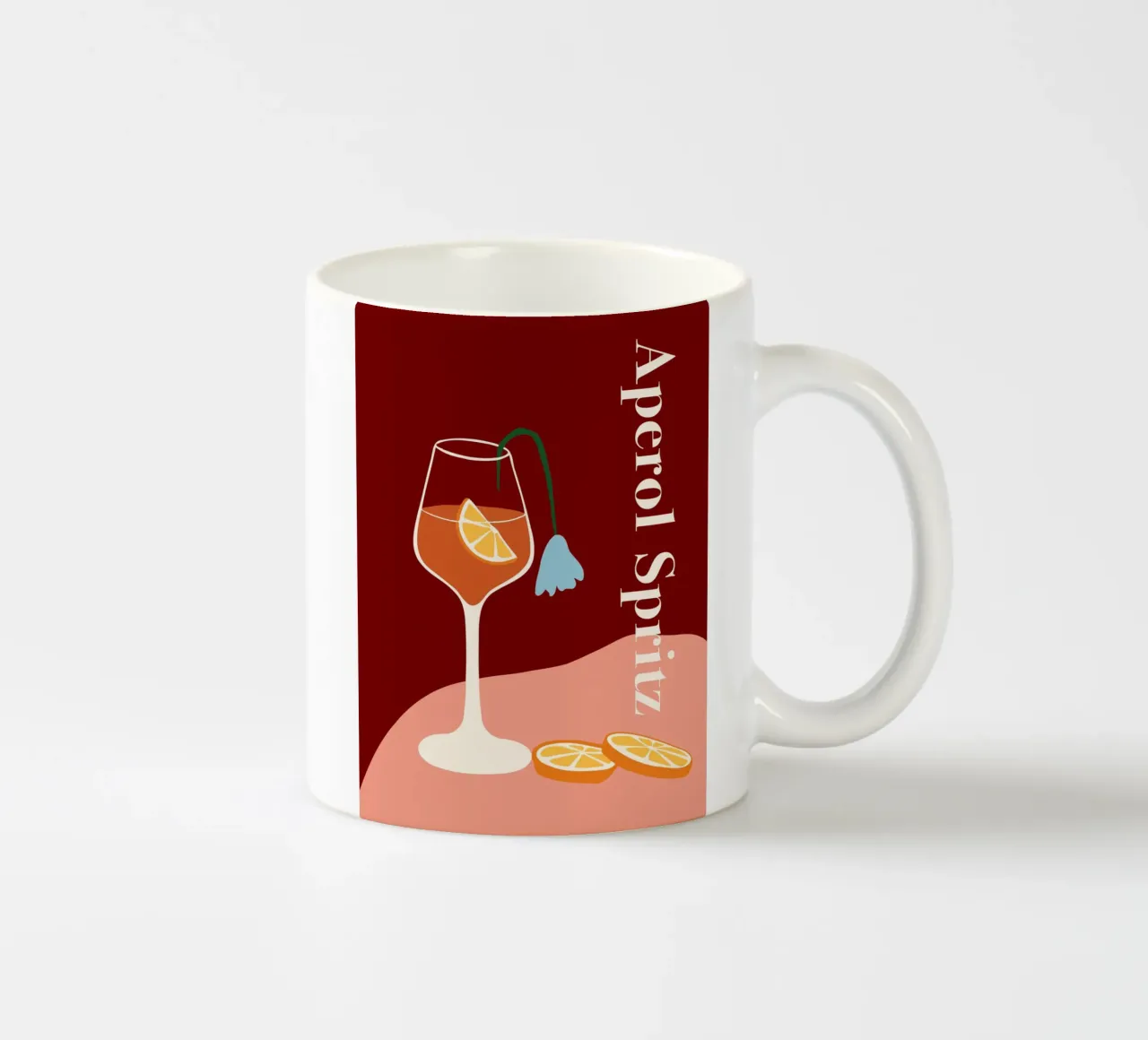 Aperol spritz tazza in ceramica da Miho Art Studio
