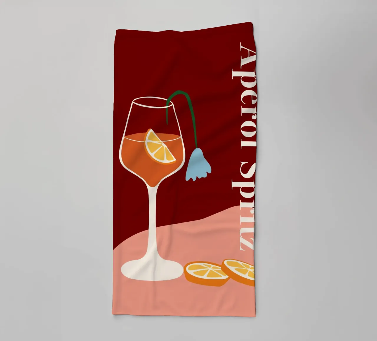 Aperol spritz asciugamano da bagno da Miho Art Studio